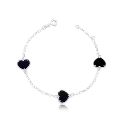 PULSEIRA PRATA 925 CORAÇÕES - LUIZA MOTA REF. 258388