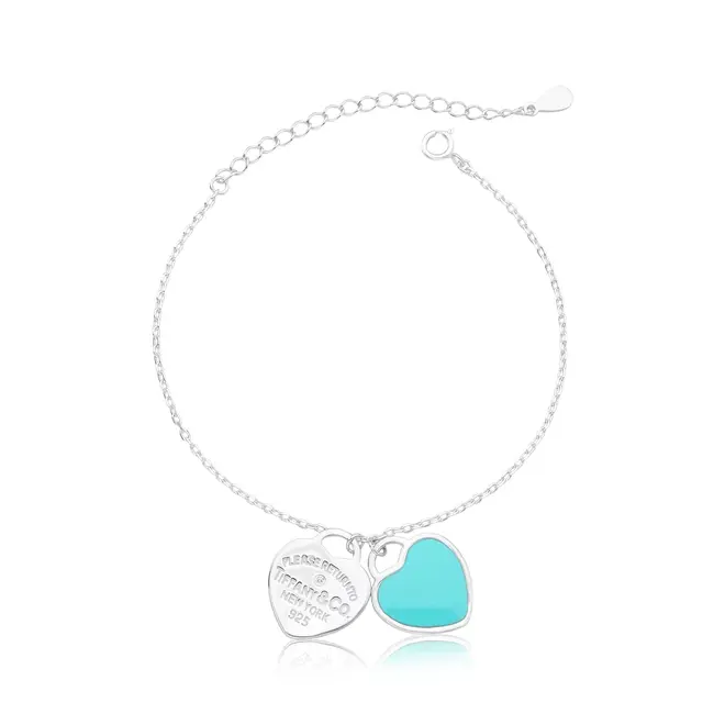 PULSEIRA PRATA 925 CORAÇÃO LISO - LUIZA MOTA REF. 260302