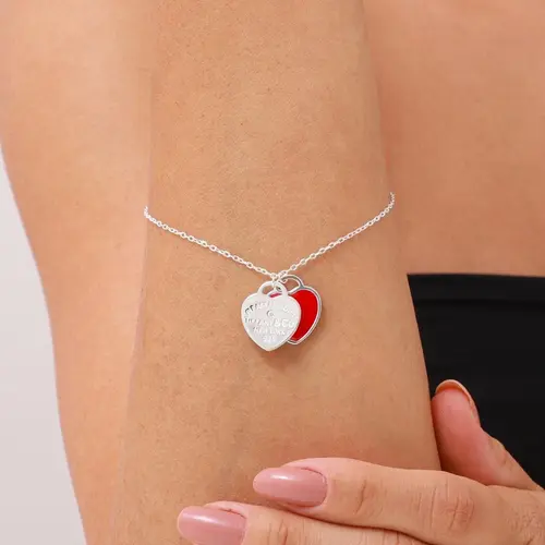 PULSEIRA PRATA 925 CORAÇÃO LISO - LUIZA MOTA REF. 260302