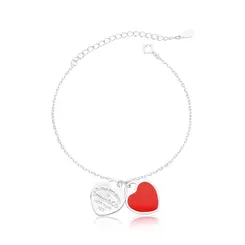 PULSEIRA PRATA 925 CORAÇÃO LISO - LUIZA MOTA REF. 260302