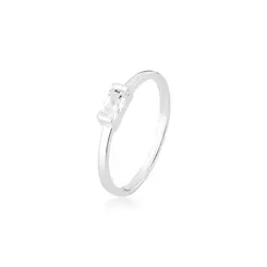ANEL PRATA 925 COM DETALHE BAGUETE - LUIZA MOTA REF. 262445