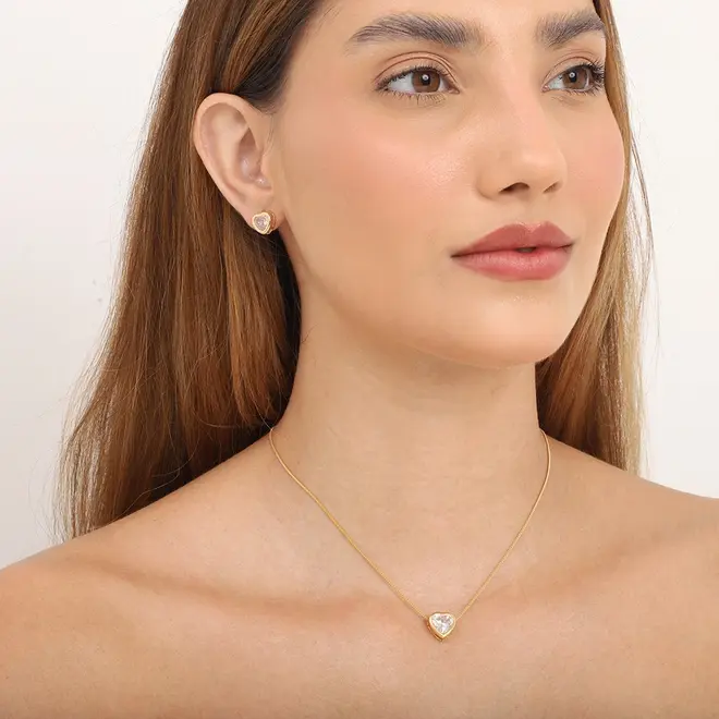 CONJUNTO SEMI JOIA CORACAO - LUIZA MOTA