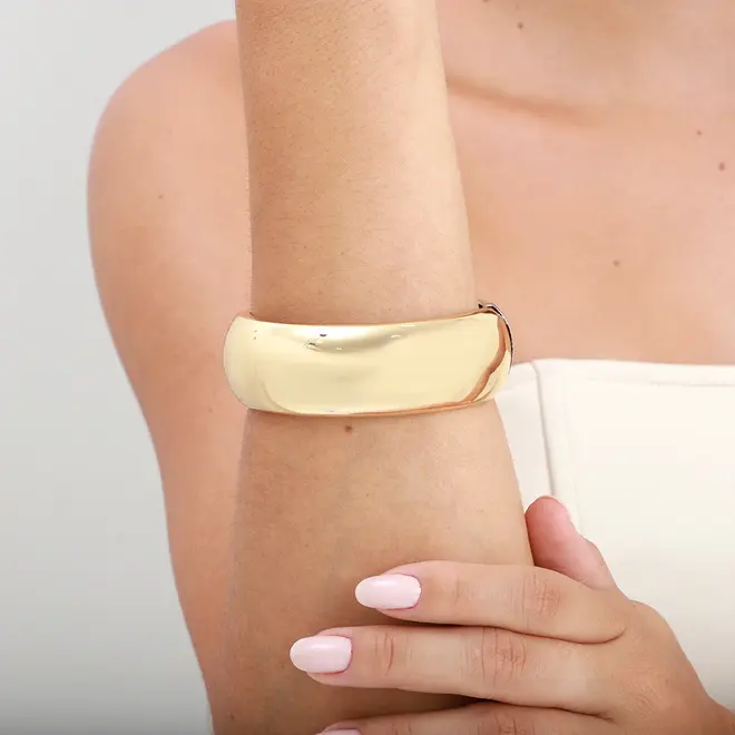 BRACELETE SEMIJOIA LISO - LUIZA MOTA