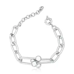 PULSEIRA SEMIJOIA ELOS OVAIS COM BOLAS - LUIZA MOTA