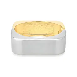 BRACELETE SEMIJOIA QUADRADO LISO - LUIZA MOTA