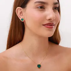 CONJUNTO SEMI JOIA CORAÇÃO  - LUIZA MOTA